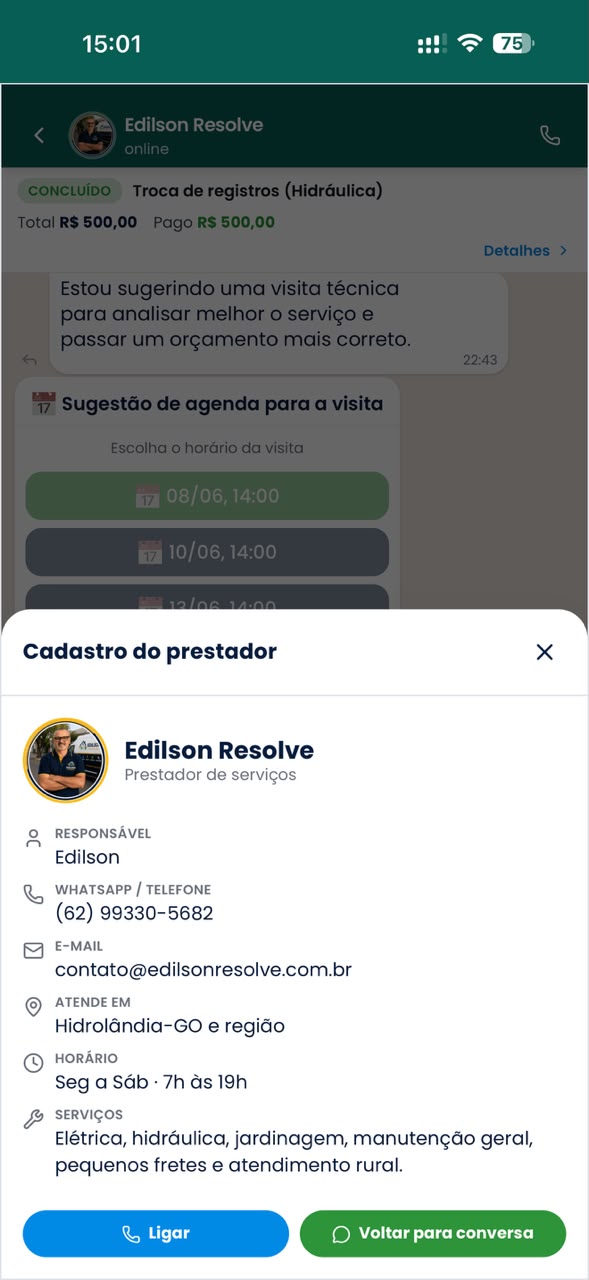 Abre o seu aplicativo